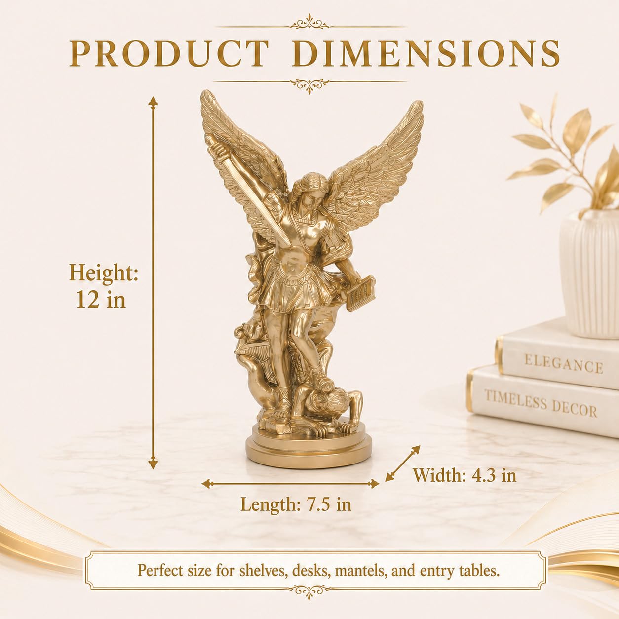 Amazon.com: San Miguel Arcangel 12inch St Michael Statue